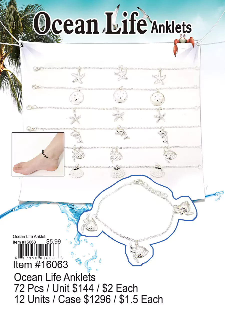 Ocean Life Anklets